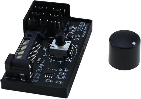 TAODAN 4 Pin 12V PWM Fan Controller مدعوم من SATA و DC 5525 مقبض سرعة مروحة التبريد مع أقصى إجمالي 60 وات 5 أمبير in Kuwait