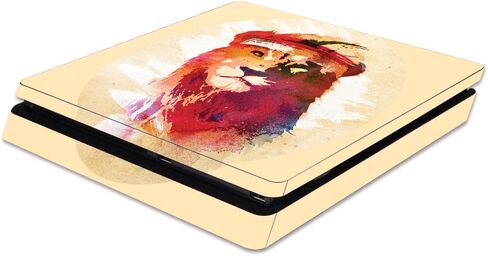 غلاف MightySkins متوافق مع وحدة تحكم Sony PS4 Slim - Gym Lion | غطاء ملتف واقٍ ومتين وفريد ​​من نوعه من الفينيل | سهل التطبيق والإزالة وتغيير الأنماط | صنع في الولايات المتحدة الأمريكية in Saudi Arabia
