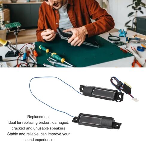 ANGGREK Laptop Internal Speaker Kit, Precise Cutouts Lightweight Built in Left Right Speaker Replacement for Latitude E5570 5570 in Saudi Arabia