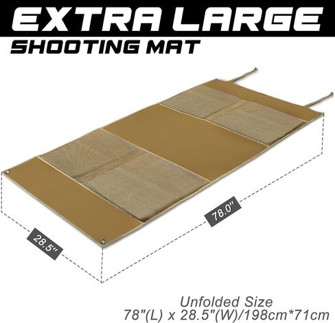 Shooting Mat with Tactical Water Resistant Carrying Bag, Extra Large Prone Padded Portable Roll Up Shooting Mats in Saudi Arabia