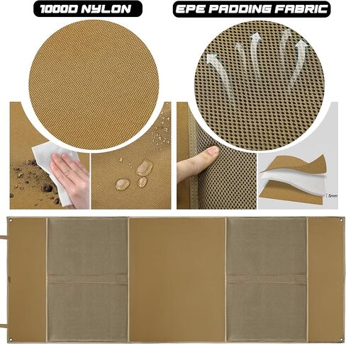 Shooting Mat with Tactical Water Resistant Carrying Bag, Extra Large Prone Padded Portable Roll Up Shooting Mats in Saudi Arabia