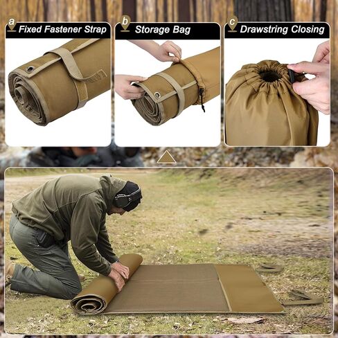 Shooting Mat with Tactical Water Resistant Carrying Bag, Extra Large Prone Padded Portable Roll Up Shooting Mats in Saudi Arabia