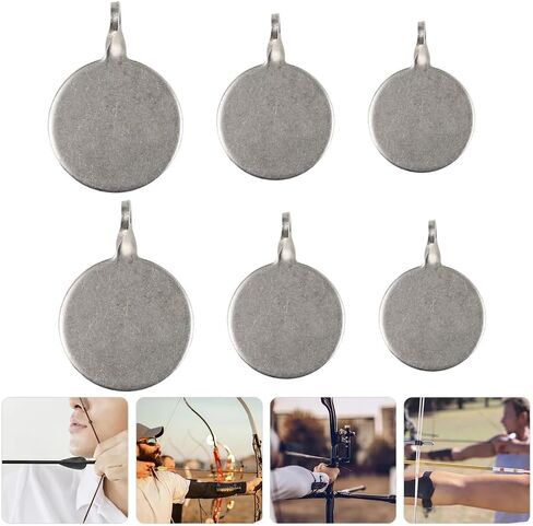 6 Pack Target Trap Targets Replacement Heavy Duty Metal Reset Target for Air Rifle Caliber Pellet Airgun BB Gun Bullet Target Box Shooting BB Air Pistol Slingshot Ammo Steel Balls Practice in Saudi Arabia