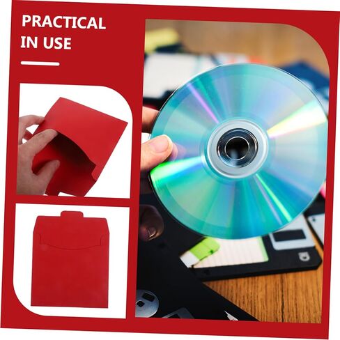 Luxshiny 20pcs DVD Paper Envelopes for CD Storage CD DVD Sleeves Space Saving Packaging for Home Cinema Discs from Scratches Easy Organization for Media Collections in Saudi Arabia