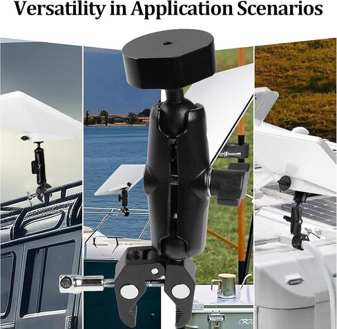 طقم تركيب صغير من ستارلينك للشاحنات والقوارب RV | دعامة ألومنيوم بدون ثقب، تركيب لمدة 5 دقائق، محول عمود سبائك الألومنيوم العالمي لتركيب طبق الأقمار الصناعية الصغير Starlink in Kuwait