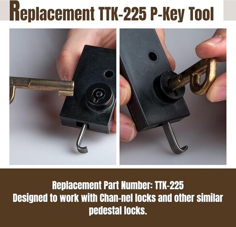 مفتاح P ذاتي القفل يحل محل أداة TTK-225 P-Key لأقفال قاعدة القفل الذاتي (قطعتان) in Kuwait