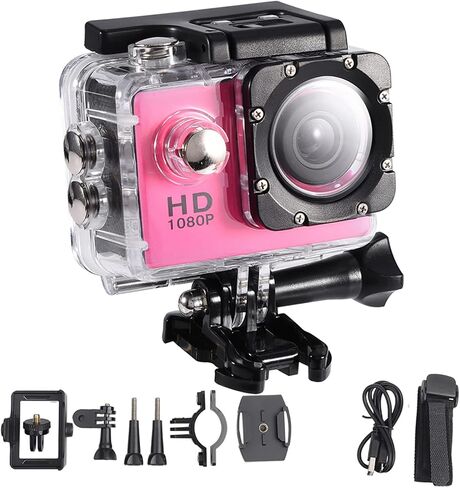 ANGGREK Sport Action Camera Ultra HD Camcorder 7 Colors Outdoor Cycling Sports Mini DV Action Camera Camcorder () in Saudi Arabia