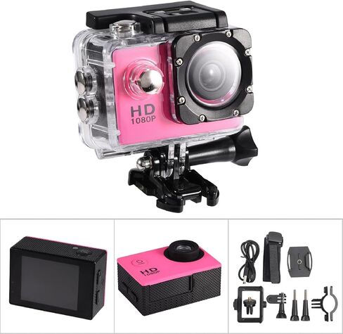 ANGGREK Sport Action Camera Ultra HD Camcorder 7 Colors Outdoor Cycling Sports Mini DV Action Camera Camcorder () in Saudi Arabia