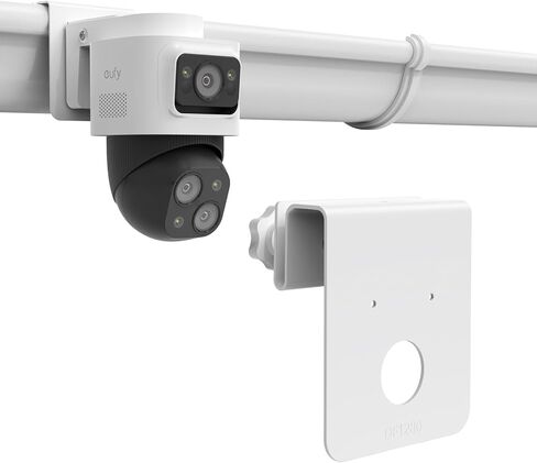 حامل مزراب لـ eufy 4K NVR S4 Max وeufyCam S4، دعامة تثبيت من الألومنيوم بدون مثقاب، عبوة واحدة in Saudi Arabia