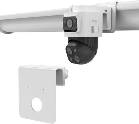 حامل مزراب لـ eufy 4K NVR S4 Max وeufyCam S4، دعامة تثبيت من الألومنيوم بدون مثقاب، عبوة واحدة in Saudi Arabia