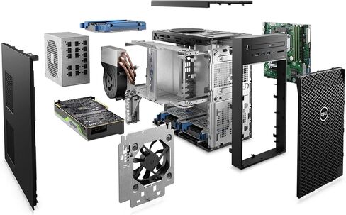 الكمبيوتر المكتبي لمحطة العمل طراز Precision 3650 من Dell | Core i7-11700 - محرك الأقراص الصلبة SSD سعة 1 تيرابايت - ذاكرة الوصول العشوائي 32 جيجابايت - Nvidia Quadro P1000 | 8 مراكز بسرعة 4.9 جيجا هرتز - 4 جيجا بايت GDDR5 ويندوز 11 برو أسود (متجدد) in Kuwait