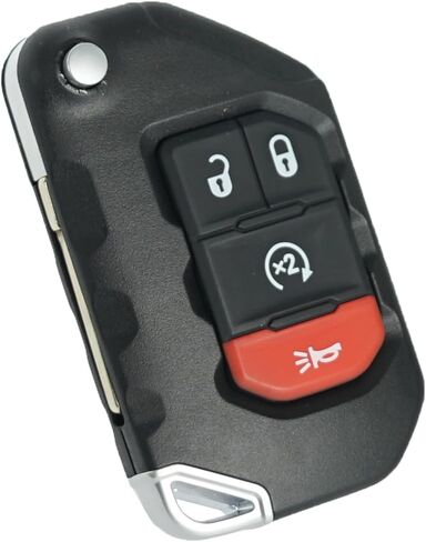 MechanMagic Key Fob استبدال يناسب جيب رانجلر 2018 2019 2020 2021 2022 2023 2024 Gladiator 2019-2025 القرب الذكية دخول بدون مفتاح التحكم عن بعد OHT1130261 68416784AB 68416784AA 433 ميجا هرتز in Kuwait