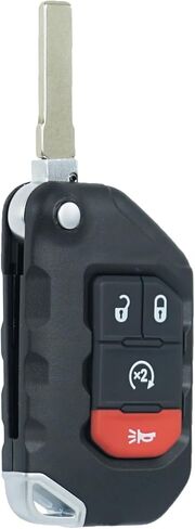 MechanMagic Key Fob استبدال يناسب جيب رانجلر 2018 2019 2020 2021 2022 2023 2024 Gladiator 2019-2025 القرب الذكية دخول بدون مفتاح التحكم عن بعد OHT1130261 68416784AB 68416784AA 433 ميجا هرتز in Kuwait