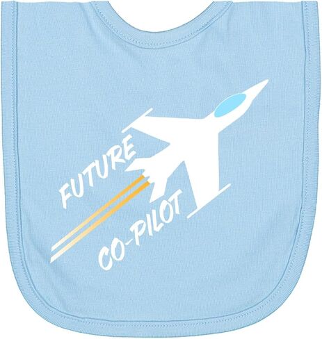 inktastic Future Co-Pilot Jet in Flight Newborn Bib in Saudi Arabia