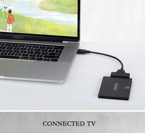 USB 3.0 to SATA Adapter Cable for 2.5"/3.5" HDD/SSD, SATA to USB External Hard Drive Converter, JMS578 Chip, OTG Support, 11.9in in Saudi Arabia