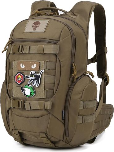 Mardingtop 28L Tactical Backpack for Men with Velcro Patch, Molle EDC Motorcycle Backpacking Backpack for Hiking,Camping, Hunting in Kuwait