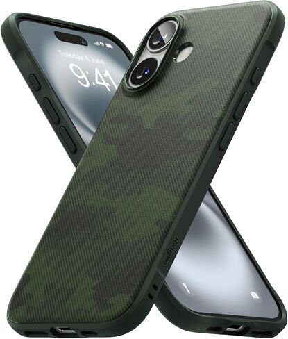 حافظة Ringke Onyx لهاتف iPhone 17 Pro Max، [تشعر بالارتياح في اليد] مقاومة للزيوت والأوساخ، أغطية عدسات فردية للكاميرات، غطاء خفيف الوزن بمقبض معزز غير قابل للانزلاق - أسود مموه in Kuwait
