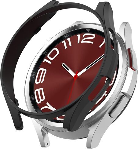 MOTONG Compatible with Samsung Galaxy Watch 6 Classic 47mm TPU Protective Case - TPU Protective Case Cover Shell Compatible with Samsung Galaxy Watch 6 Classic 47mm(TPU Black) in Saudi Arabia