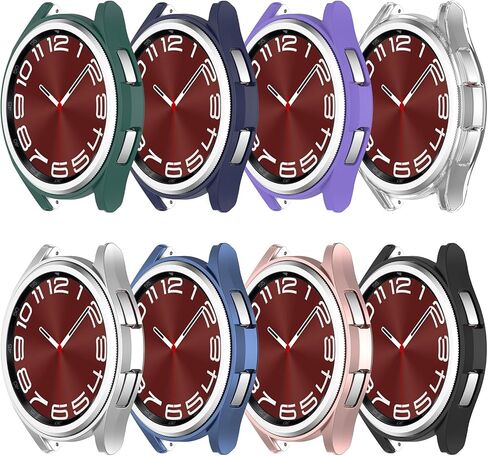 MOTONG Compatible with Samsung Galaxy Watch 6 Classic 47mm TPU Protective Case - TPU Protective Case Cover Shell Compatible with Samsung Galaxy Watch 6 Classic 47mm(TPU Black) in Saudi Arabia