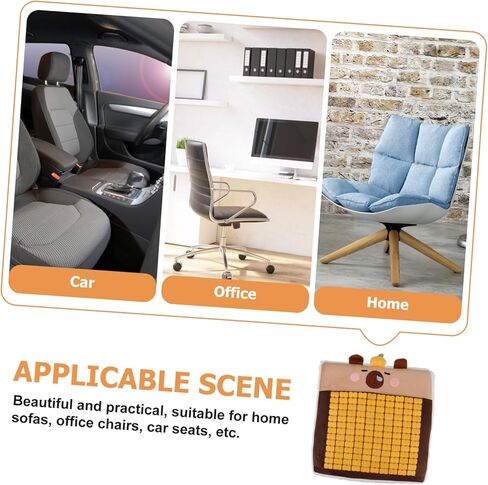 OUNONA Breathable Car Seat Cushion Cooling Gel Comfortable Pad for Office Chairs Automobiles and More Non- Sweatproof Design for Prolonged Use in Saudi Arabia