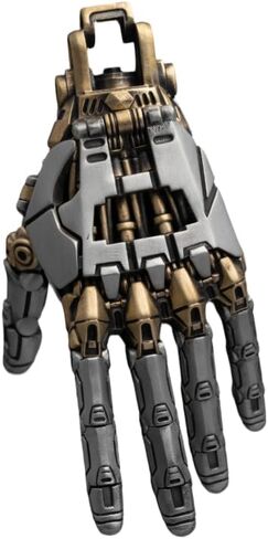 COPPERTIST.WU Mechanical Hand Pendant for Necklace, Movable Finger Joints Robot Hand Charm Jewelry for Men Women in Kuwait