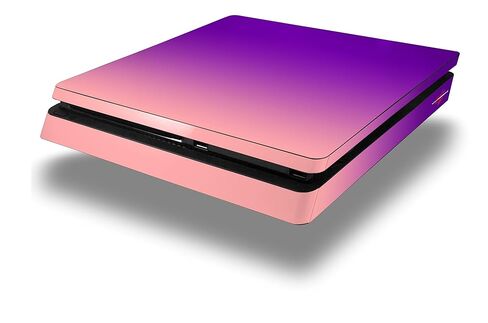 غلاف لاصق من الفينيل متوافق مع جهاز Sony PlayStation 4 Slim Console، يبهت بسلاسة باللون الوردي والأرجواني (جهاز PS4 غير متضمن) in Kuwait