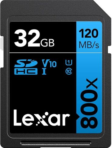 بطاقة ذاكرة Lexar عالية الأداء 800x 128 جيجابايت SDXC UHS-I، C10، U3، V30، فيديو عالي الدقة و4K، قراءة تصل إلى 120 ميجابايت/ثانية، لكاميرات التوجيه والتقاط، DSLR متوسطة المدى، كاميرا فيديو عالية الدقة (LSD0800128G) -BNNNU) in Kuwait