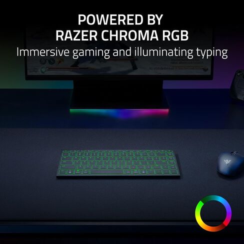 Razer Joro Portable Wireless Gaming Keyboard: Thin, Light, Compact - Chroma RGB - Low Profile Switches - Bluetooth - Long Battery Life - Snap Tap - for PC & Mac Laptops, Steam Deck, Tablet (Renewed) in Saudi Arabia