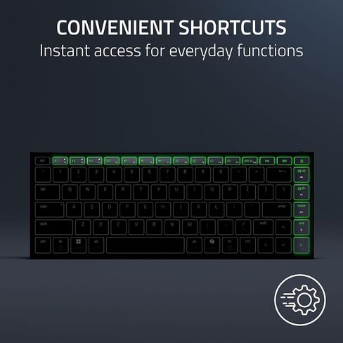 Razer Joro Portable Wireless Gaming Keyboard: Thin, Light, Compact - Chroma RGB - Low Profile Switches - Bluetooth - Long Battery Life - Snap Tap - for PC & Mac Laptops, Steam Deck, Tablet (Renewed) in Saudi Arabia