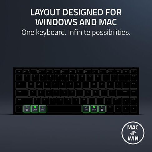 Razer Joro Portable Wireless Gaming Keyboard: Thin, Light, Compact - Chroma RGB - Low Profile Switches - Bluetooth - Long Battery Life - Snap Tap - for PC & Mac Laptops, Steam Deck, Tablet (Renewed) in Saudi Arabia