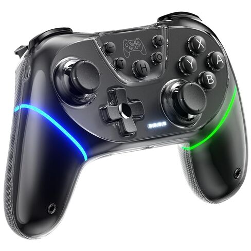 وحدة تحكم Honghao Switch/Switch 2، وحدات تحكم ألعاب لاسلكية احترافية للكمبيوتر الشخصي لطراز Tesla 3/S/X/Cybertruck/Nintendo Switch/PC (أسود) in Kuwait