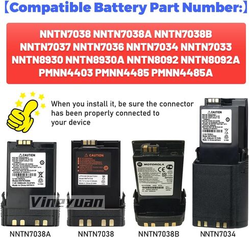 2X 5100mAh High Capacity NNTN7034 IMPRES Replacement Li-ion Battery Compatible for APX6000 APX7000 APX6000XE APX7000XE APX8000XE SRX2200 in Saudi Arabia