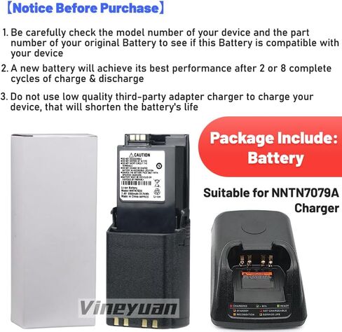 2X 5100mAh High Capacity NNTN7034 IMPRES Replacement Li-ion Battery Compatible for APX6000 APX7000 APX6000XE APX7000XE APX8000XE SRX2200 in Saudi Arabia