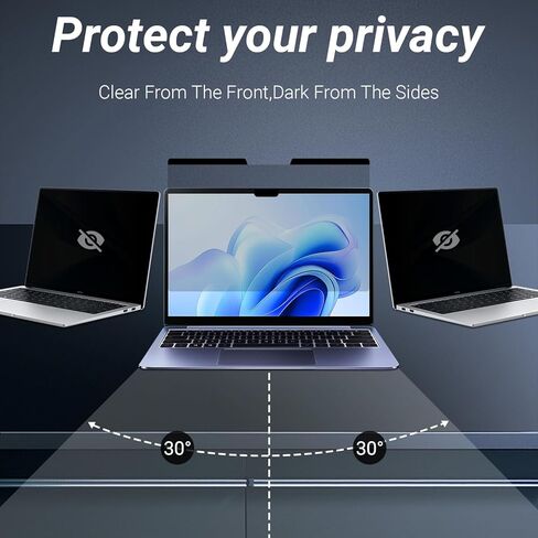 واقي شاشة مغناطيسي للخصوصية من MUBUY-GOL لجهاز MacBook Pro 16 بوصة (2024-2021، M4، M3، M2، M1، Pro، Max) مضاد للتجسس، مضاد للوهج، حماية ضد الضوء الأزرق، وضوح شاشة محسّن وواقي من الخدش in Saudi Arabia