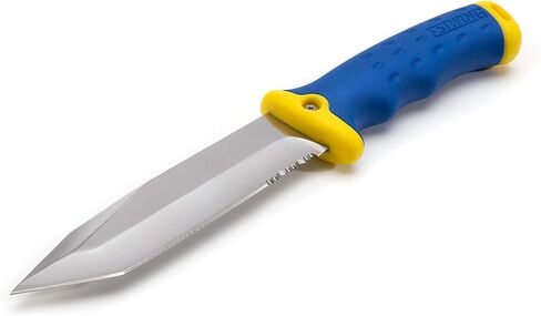 Estwing 5.5 بوصة شفرة ثابتة Tanto Point للصيد/في الهواء الطلق/سكين تكتيكي مع غمد متعدد التركيب، من الفولاذ المقاوم للصدأ، مسنن جزئيًا، تصميم تانغ كامل متين، مقبض مريح in Saudi Arabia
