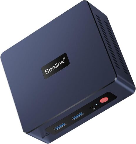 Beelink SER9 MAX Mini PC with Ryzen 7 H 255(8C/16T up to 4.9GHz), 32GB DDR5 5600MHz+1TB PCle4.0 SSD, Wifi6+BT5.2+10Gbps LAN, Mini Computers HDMI 2.1+DP 2.1+USB4 Triple-Display Output-Spacce Gray in Saudi Arabia