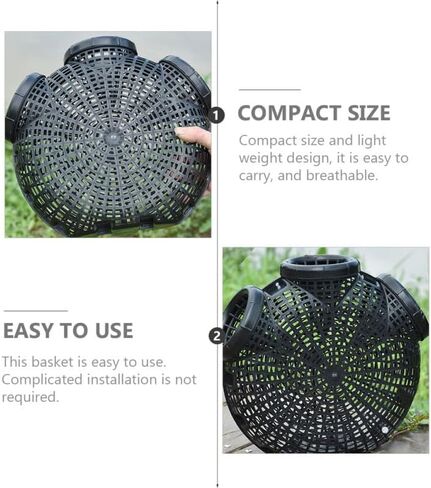 EEL Trap Crab Trap Portable Lobster Bait Fishing Net 12.20X10.62X3.93In Lightweight Breathable Easy Use in Saudi Arabia