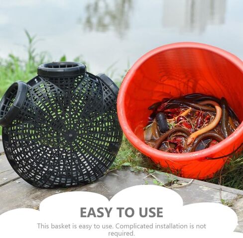 EEL Trap Crab Trap Portable Lobster Bait Fishing Net 12.20X10.62X3.93In Lightweight Breathable Easy Use in Saudi Arabia