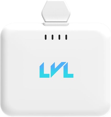 Spark Portable Charger for iPhone 17/16/15 USB C 2500mAh Power Bank with LED Indicators 2.4A Fast Charging Mini Portable Charger with Pass Through Technology LVL 25 (Black) in Saudi Arabia