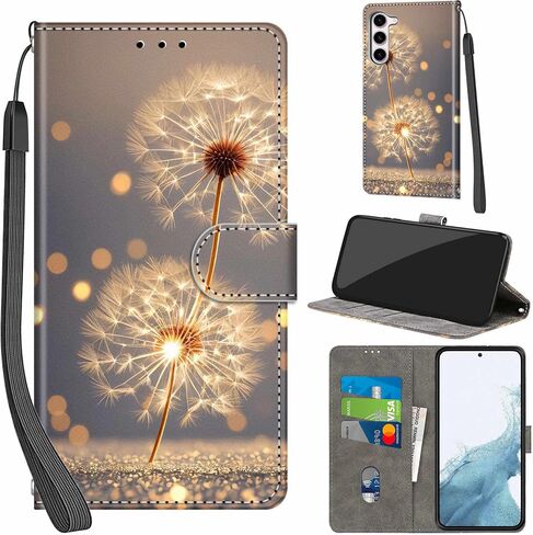 حافظة محفظة لهاتف Samsung Galaxy S23 (لا تناسب s23 Ultra / s23 Plus)، مع [3 فتحات للبطاقات]، غطاء قلاب واقٍ من جلد البولي يوريثان بقفل مغناطيسي مقاوم للصدمات مقاس 6.1 بوصة، وردي وردي in Kuwait