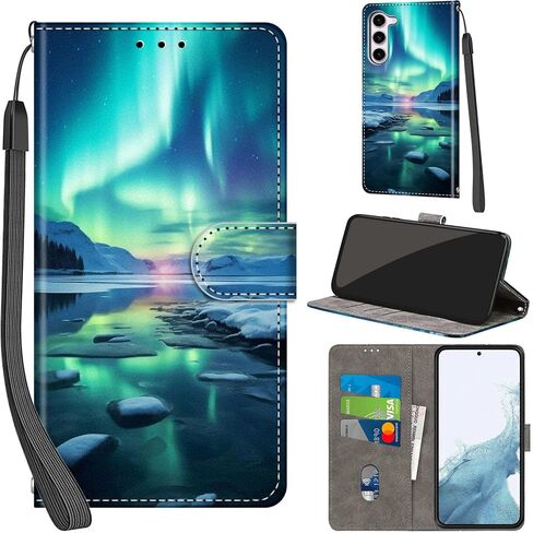 حافظة محفظة لهاتف Samsung Galaxy S23 (لا تناسب s23 Ultra / s23 Plus)، مع [3 فتحات للبطاقات]، غطاء قلاب واقٍ من جلد البولي يوريثان بقفل مغناطيسي مقاوم للصدمات مقاس 6.1 بوصة، وردي وردي in Kuwait