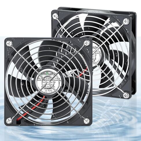 IP67 120mm x 32mm 12v DC Cooling Blower Fan Dual Ball Bearing 2pin Brushless Motor High Airflow for Ventilation Inflatable Replacement, Amp, BBQ in Saudi Arabia