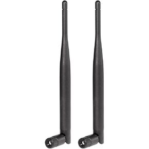 Dual Band WiFi Antenna 2.4GHz 5GHz 5.8GHz 6dBi RP-SMA Male MIMO Antenna for WiFi Router Wireless Network Card USB Adapter Security IP Camera Video Surveillance Monitor (2-Pack) in Kuwait