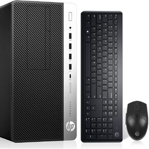 HP ProDesk 600 G3 Mini Tower Desk top PC i7-6700 Up to 4.00GHz 16GB RAM 256GB SSD + 1TB HDD HDMI Built in Wi-Fi & BT DVD-RW Dual Monitor Support Wireless Keyboard & Mouse Windows 11 (Renewed) in Kuwait