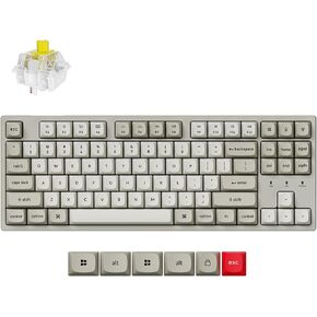 Keychron C1 Pro 8K Swappable RGB Backlight Keyboard Banana Switch - Retro in Saudi Arabia
