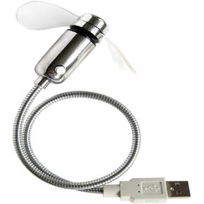 مروحة ساعة COHEALI USB مع شاشة LED في الوقت الحقيقي، مروحة USB صغيرة محمولة قابلة لإعادة الشحن لتبريد المنزل والمكتب in Kuwait
