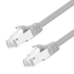 كابل تصحيح NavePoint Ethernet CAT6A، S/FTP، 26AWG، 0.5 قدم، 5 حزم، رمادي in Kuwait