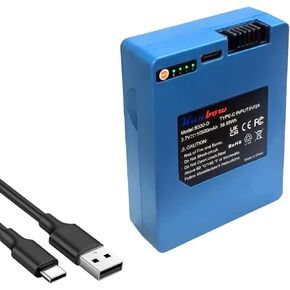 بطارية أمان قابلة لإعادة الشحن لـ eufy S330 S230 S220 E330 قفل ذكي للفيديو 3 في 1 وإسقاط ذكي، بطاريات eufy بديلة 10500 مللي أمبير في الساعة. in Kuwait