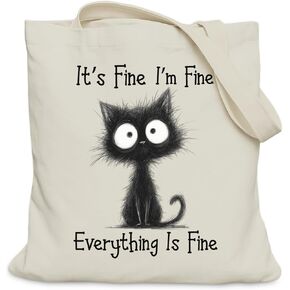 Cat Gifts Tote Bag for Women Girls, Cat Lover Gifts Tote Bag for Daughter Besties, Medium Size with Inner Pocket in Saudi Arabia