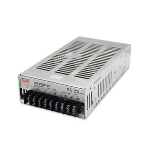 Mean Well SD 200W 12V 16.7A Power Supply Converter， DC/DC Single Output SD-200C-12 Power Supply Driver Transformer for Railway, Industrial, Communications or Data Systems, etc in Saudi Arabia